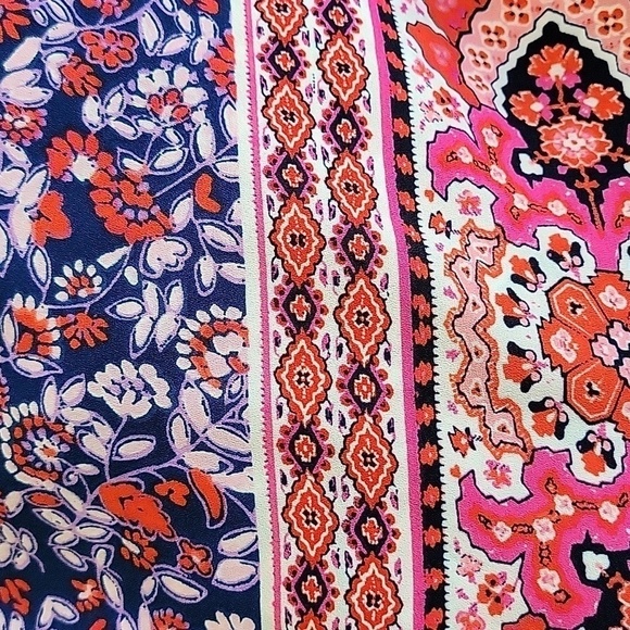 Gap xs sleeveless blouse pink navy purple - Picture 3 of 5